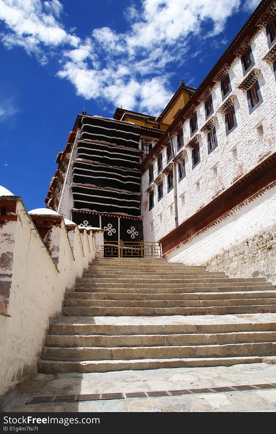 Asia, China, Tibet, Lhasa, Potala Palace. Sacred palace. God dense palace. Asia, China, Tibet, Lhasa, Potala Palace. Sacred palace. God dense palace.