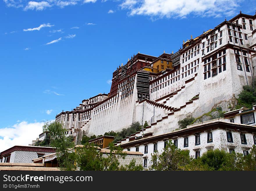 Asia, China, Tibet, Lhasa, Potala Palace. Sacred palace. God dense palace. Asia, China, Tibet, Lhasa, Potala Palace. Sacred palace. God dense palace.