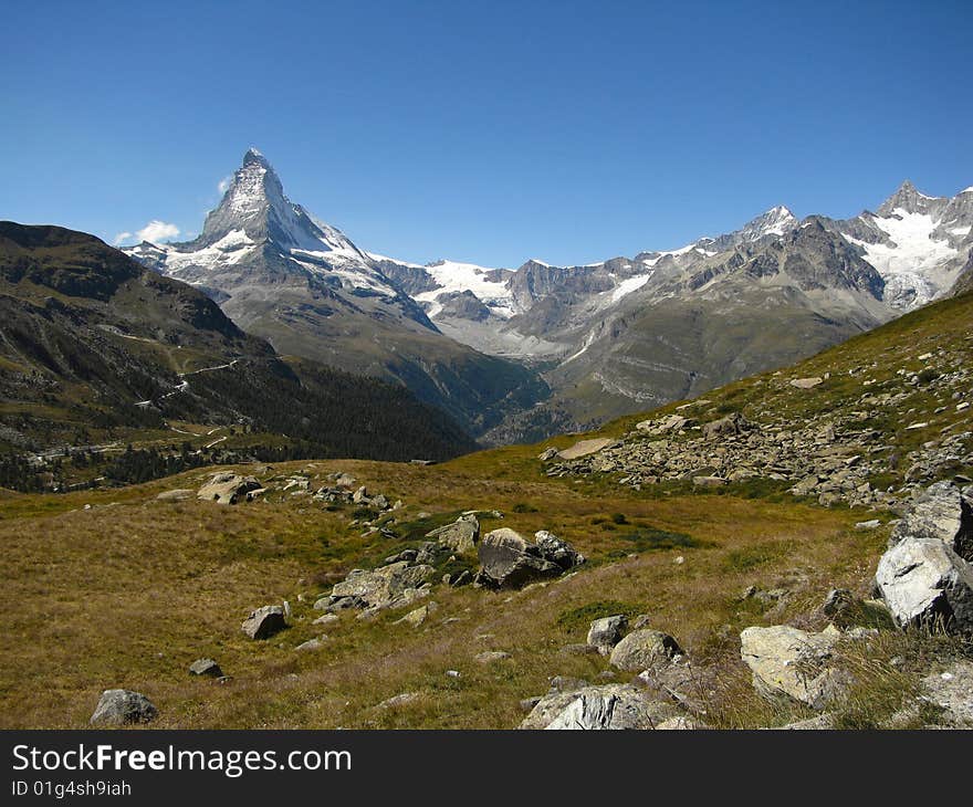 A panoramic view of Matterhorn