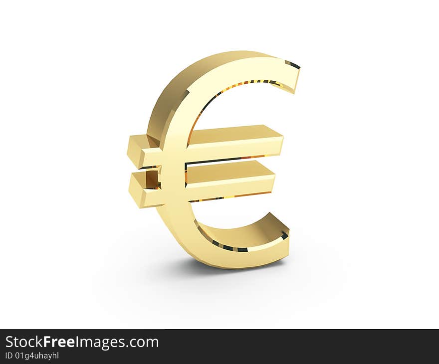 Golden EURO Symbol