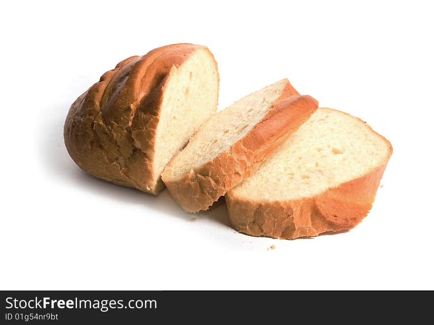 Bread isolated on white background