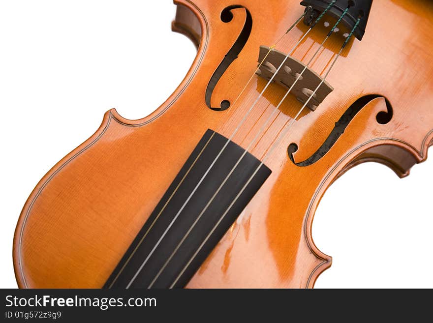 Close up of a violin