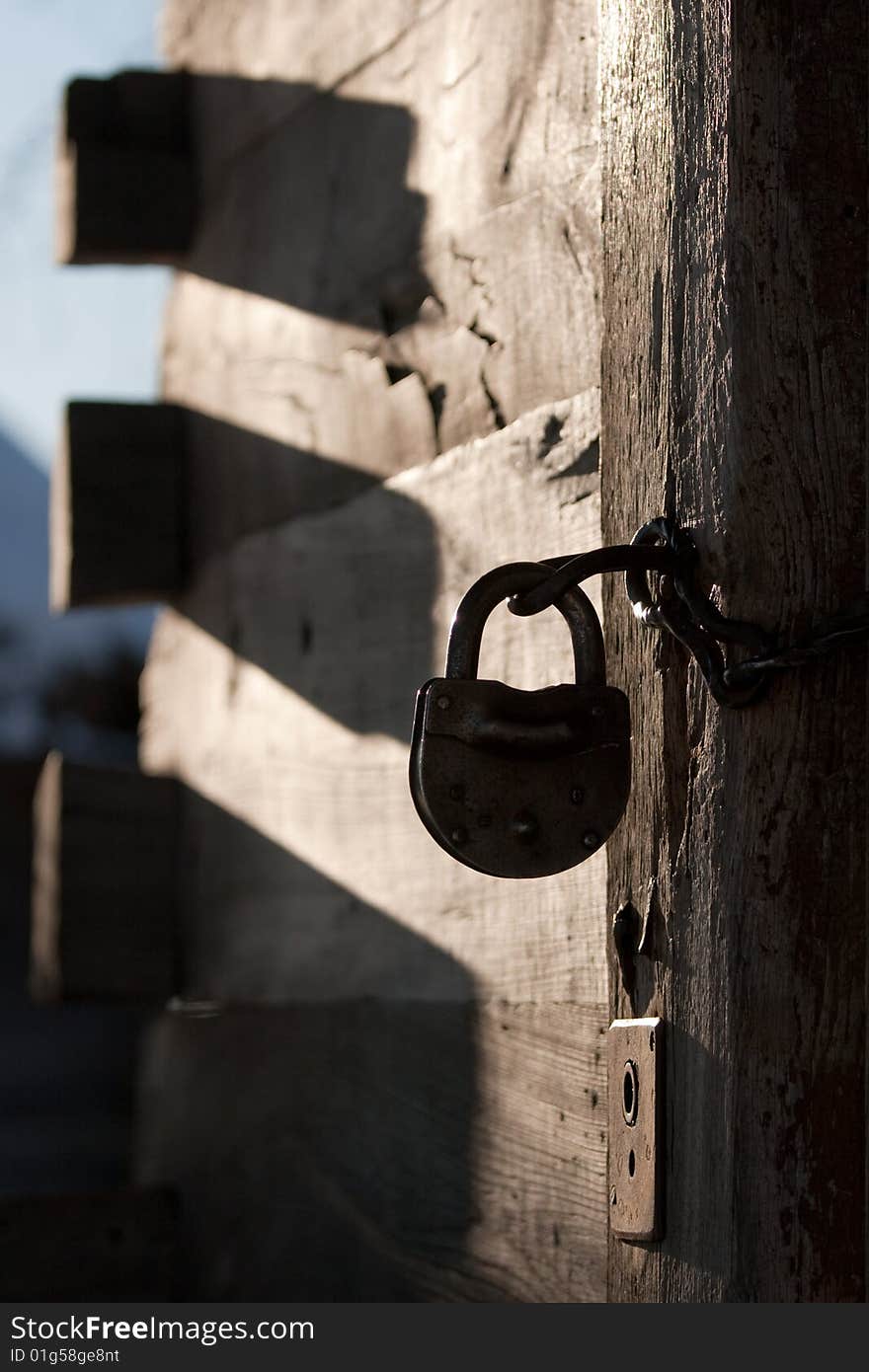 Antique padlock