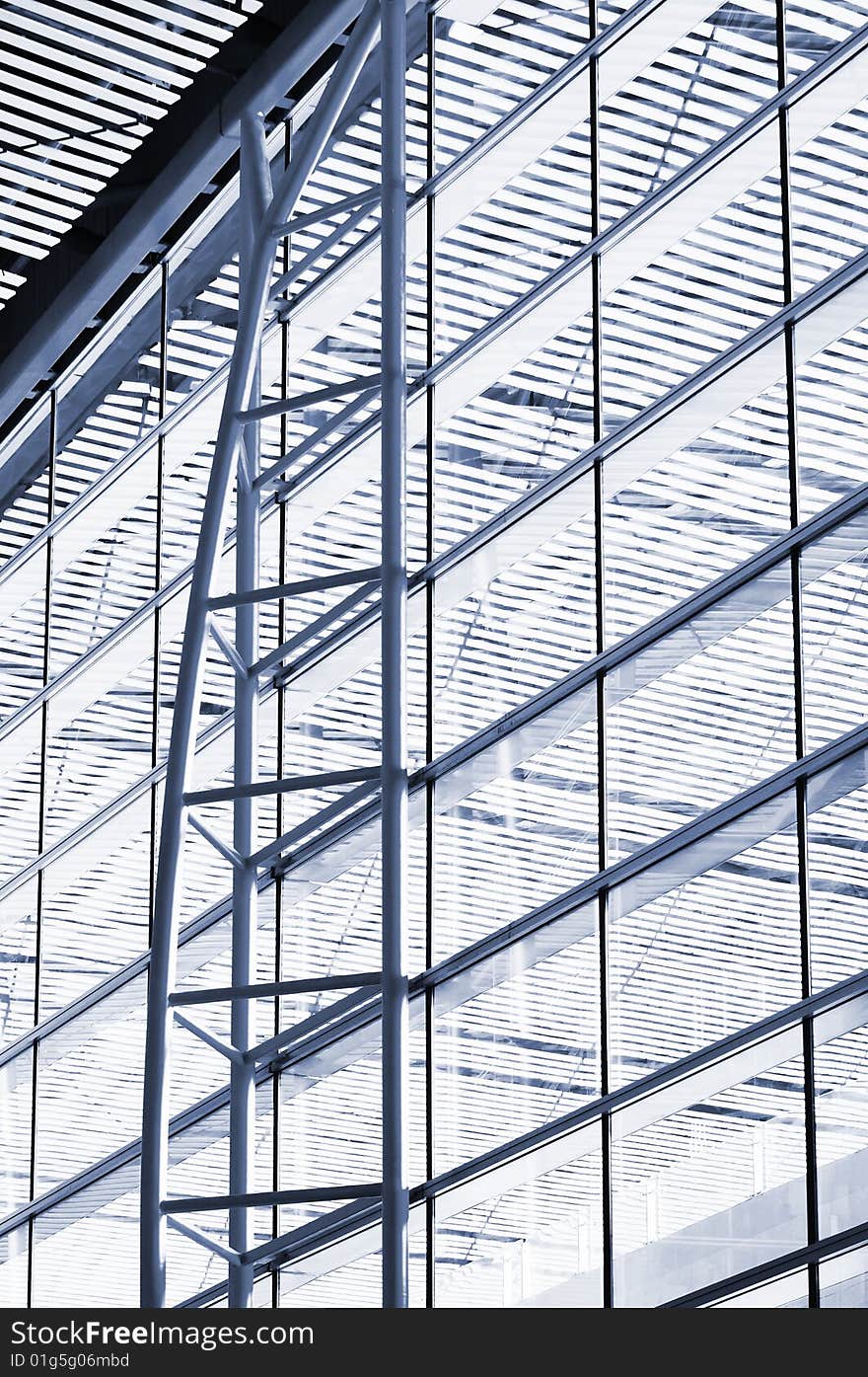 Steel structure in airport, beijing, china