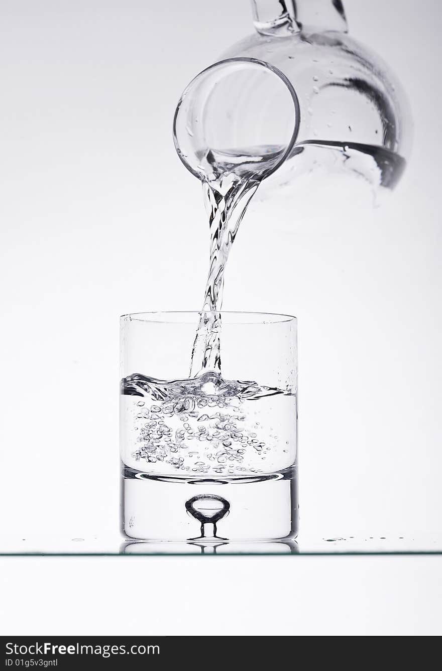 Glasses with water