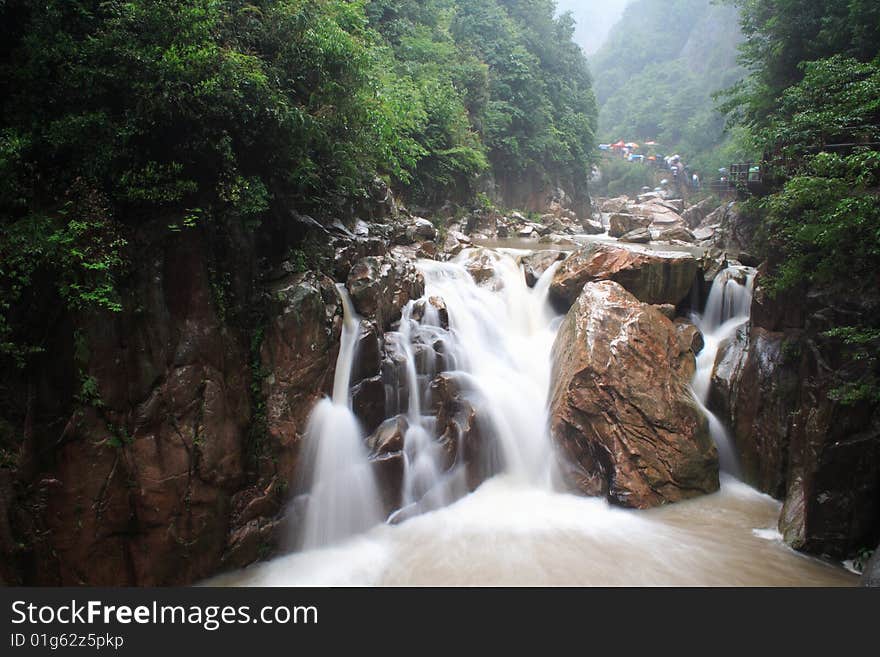 Waterfall in taizhou,zhejiang ,China