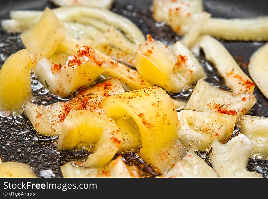 Cooking peppers