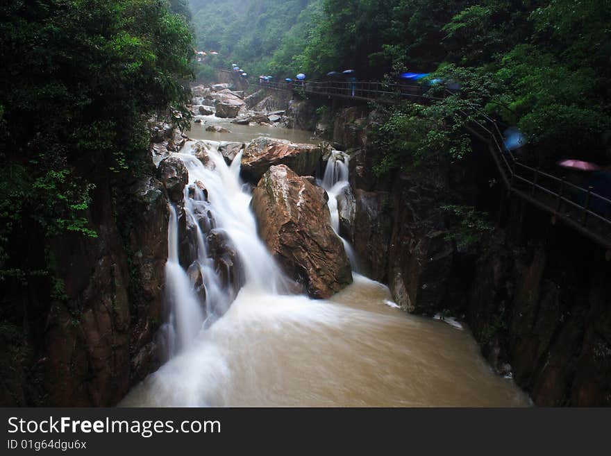 Waterfall in taizhou,zhejiang ,China