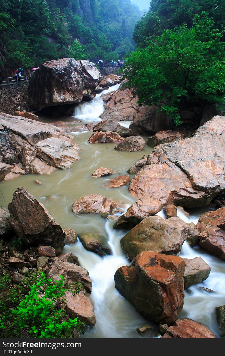 Waterfall in taizhou,zhejiang ,China