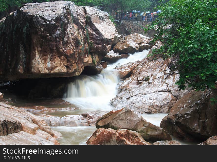 Waterfall in taizhou,zhejiang ,China