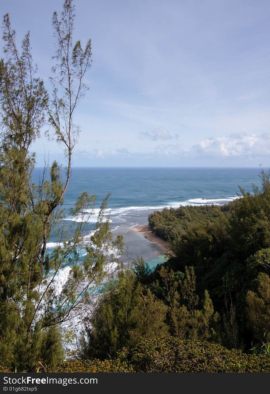 Ke e beach in Kauai