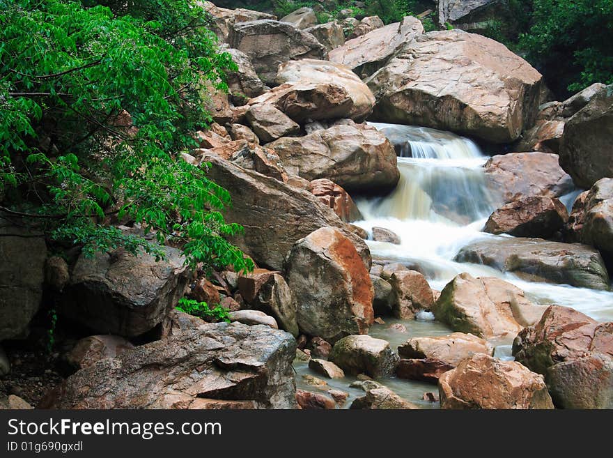 Waterfall in taizhou,zhejiang ,China