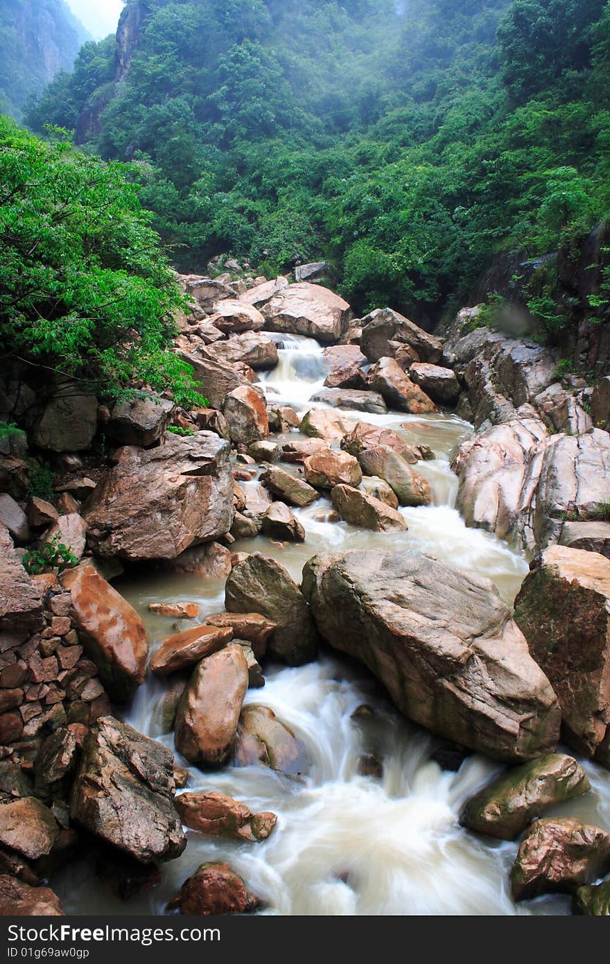 Waterfall in taizhou,zhejiang ,China