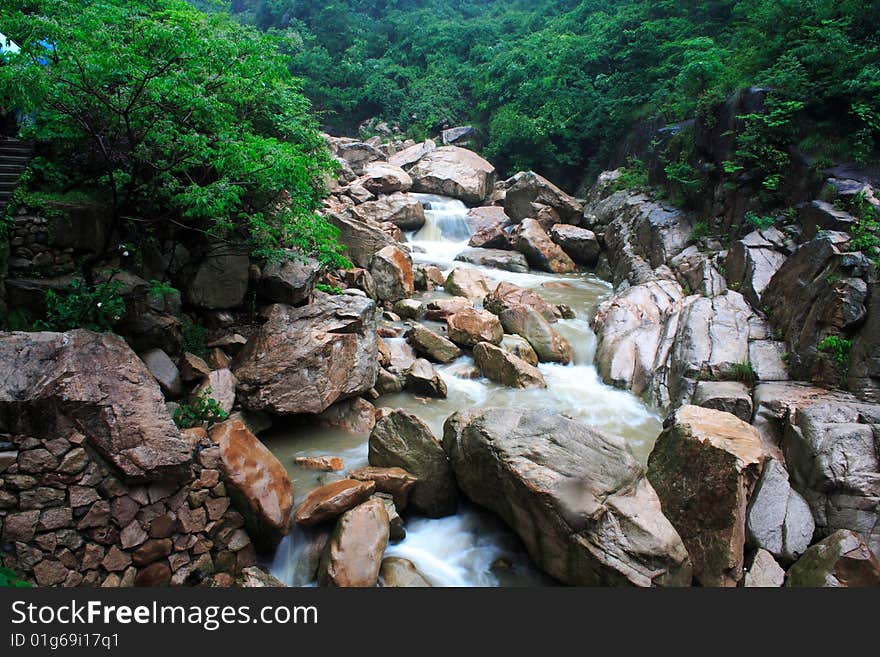 Waterfall in taizhou,zhejiang ,China