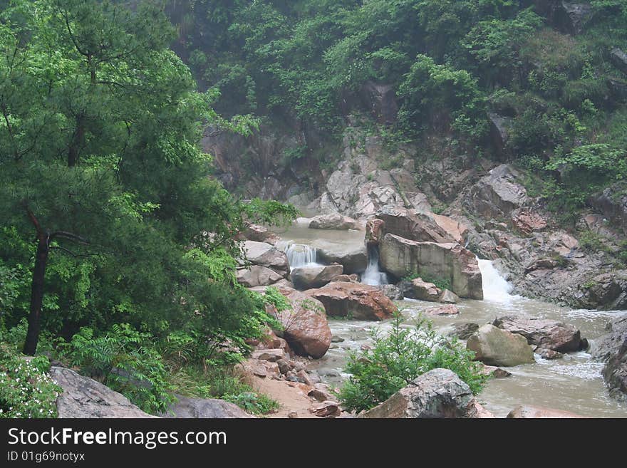 Waterfall in taizhou,zhejiang ,China