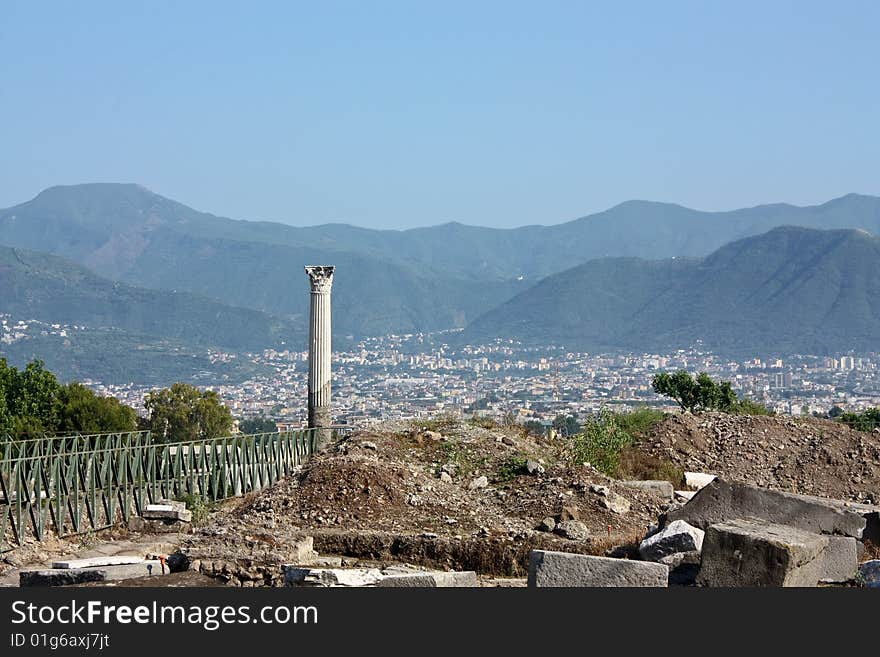 Excavations in Pompeii