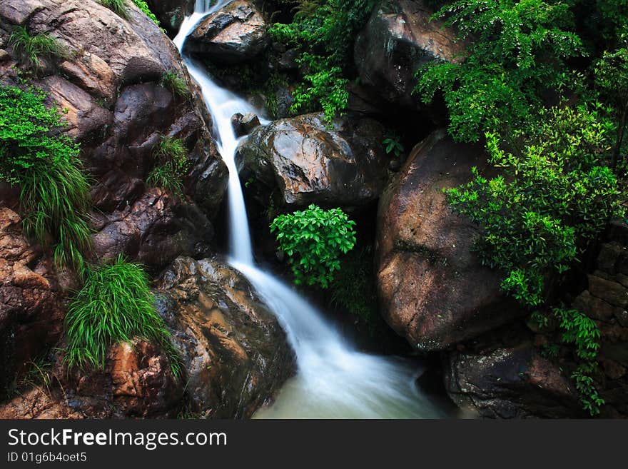 Waterfall in taizhou,zhejiang ,China