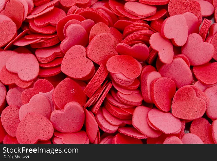 Background of little red hearts. Background of little red hearts