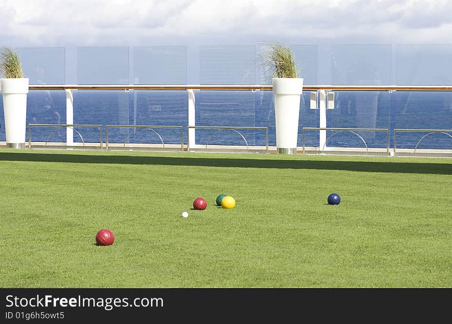 Bocce Ball At Sea