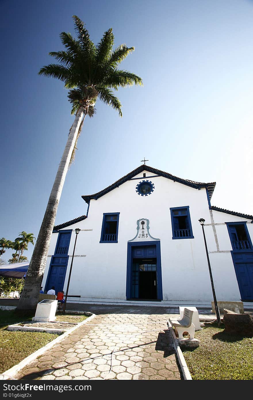 Historical cathedral of Santo Antonio - Brazi - 1745. Historical cathedral of Santo Antonio - Brazi - 1745