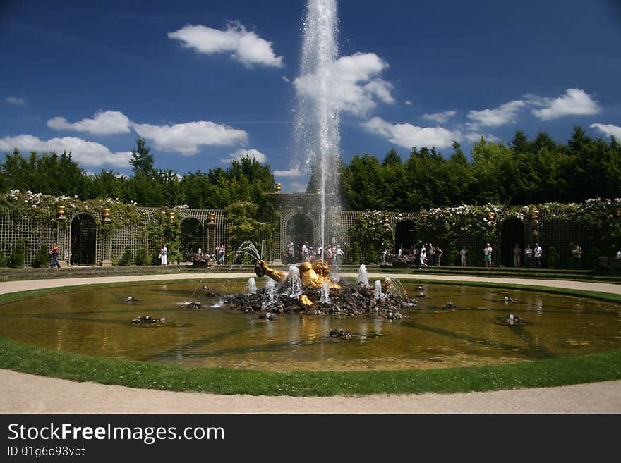 Fountain in paris Chateau de Versailles