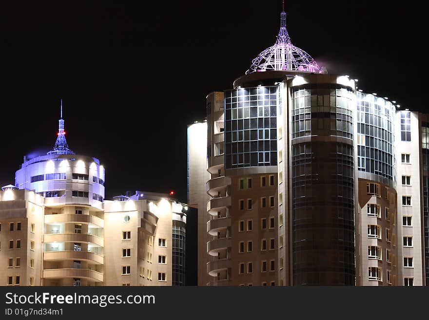 Night buildings