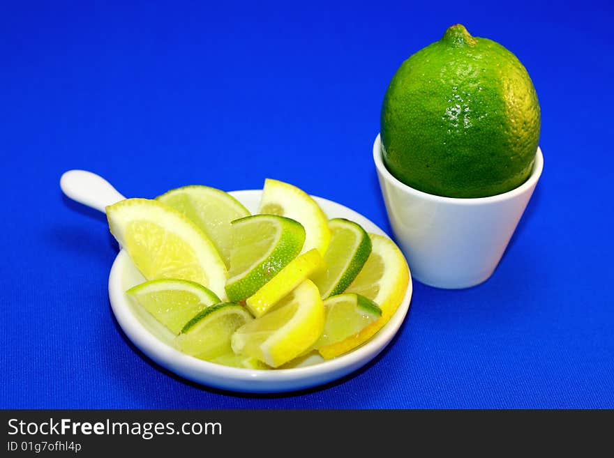 Green and yellow lemon