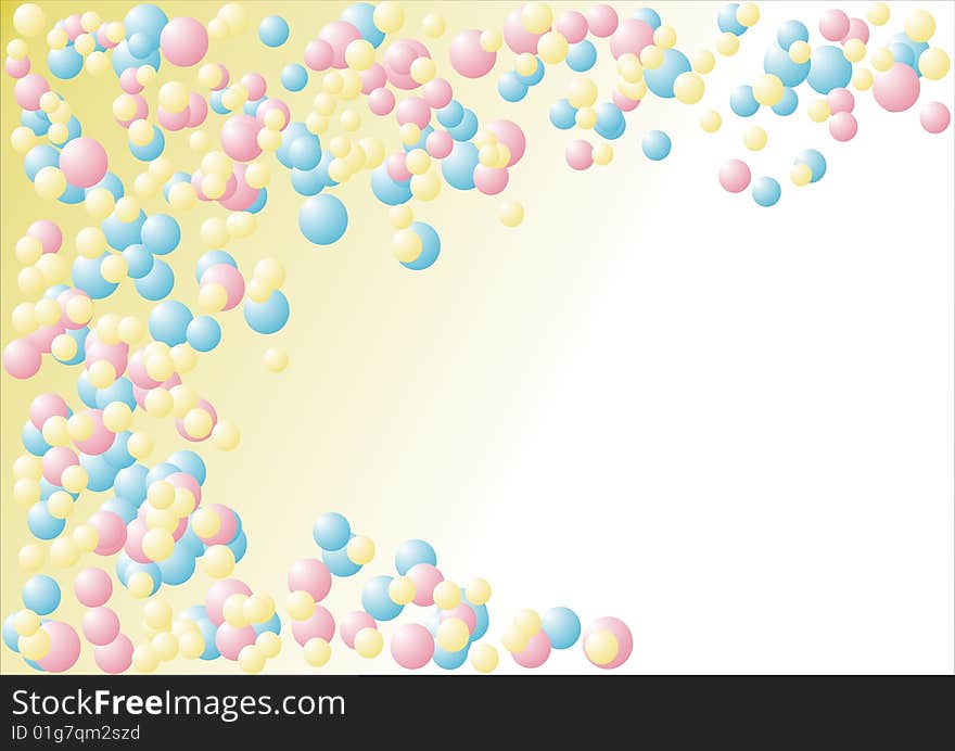 Pattern of colorful decoration spheres. Pattern of colorful decoration spheres