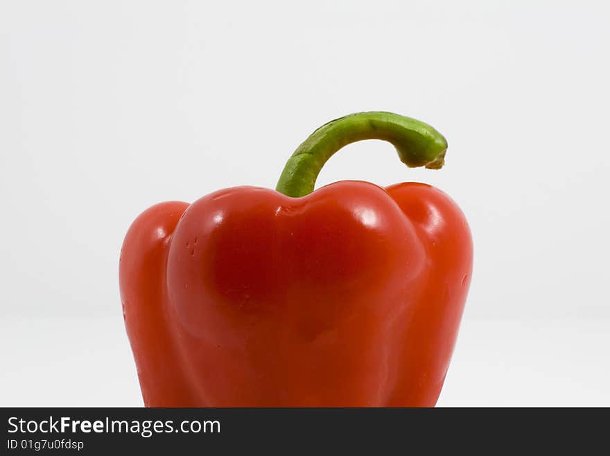 Red pepper isolated on a white background