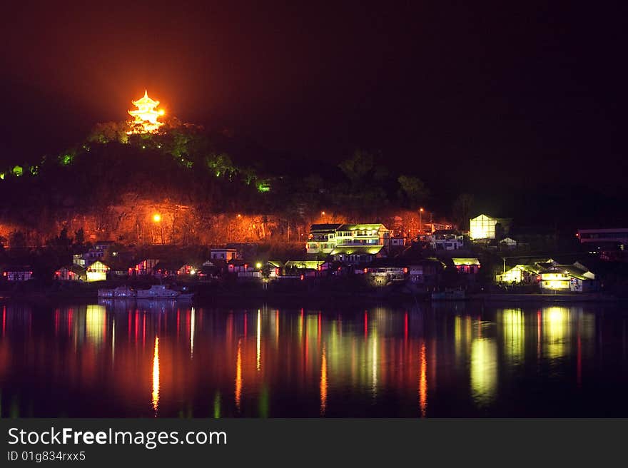 Night Scence Of A Village