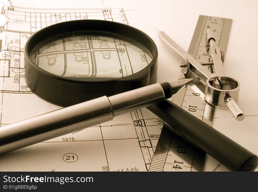 Architecture blueprint, measurement and designer tools