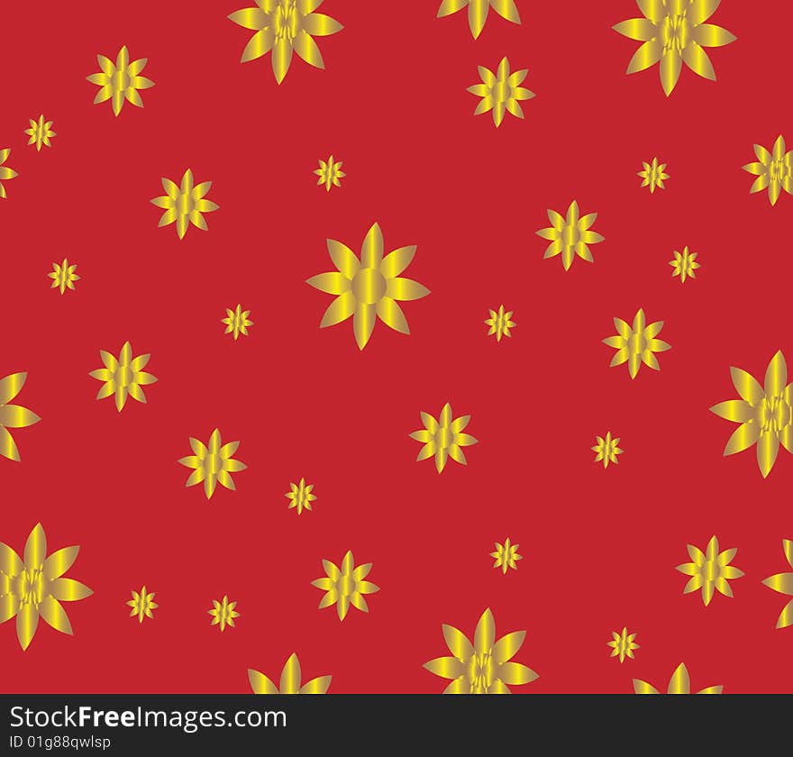 Beauty background with gold flowers. Beauty background with gold flowers