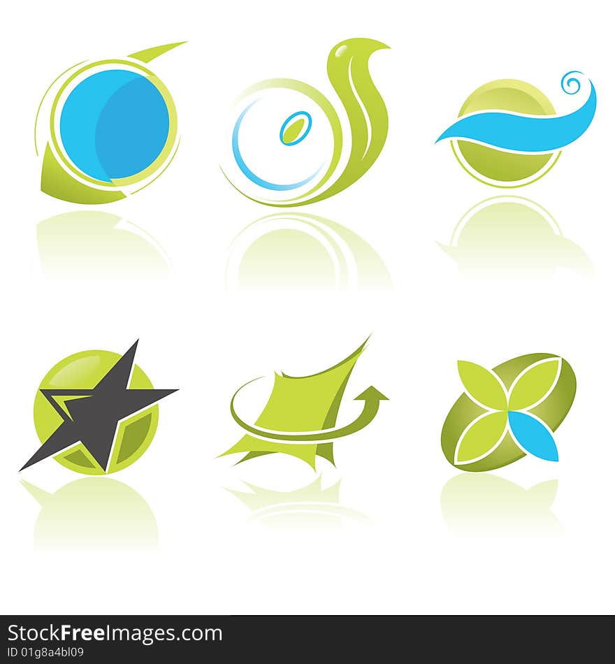 Vector illustration of some design elements. Vector illustration of some design elements