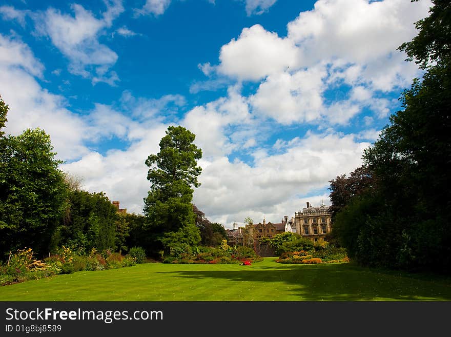 Clare College gardens Cambridge University