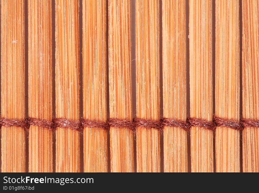 Bamboo straw mat as a background