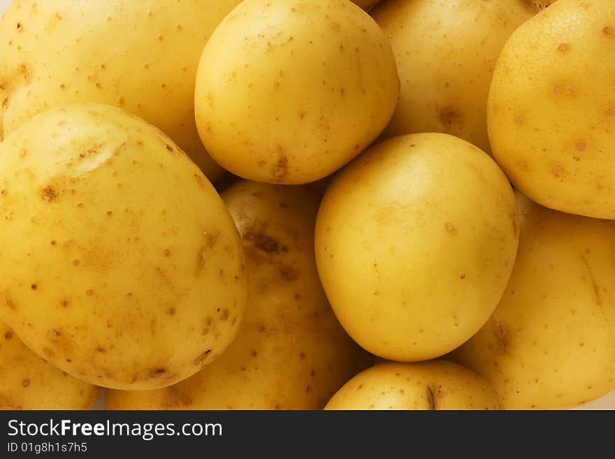 Potatoes Ready For Peeling