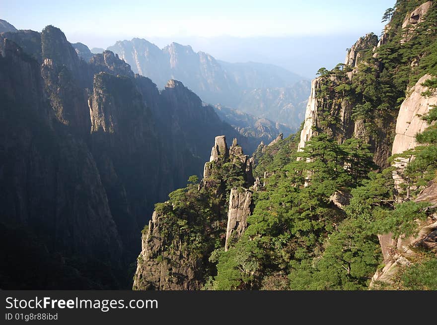 The mountains in the morning, China