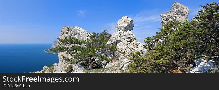 Mountain landscape of the south coast Krimea