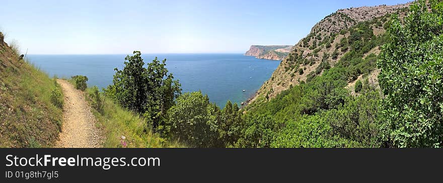 Mountain landscape of the south coast Krimea