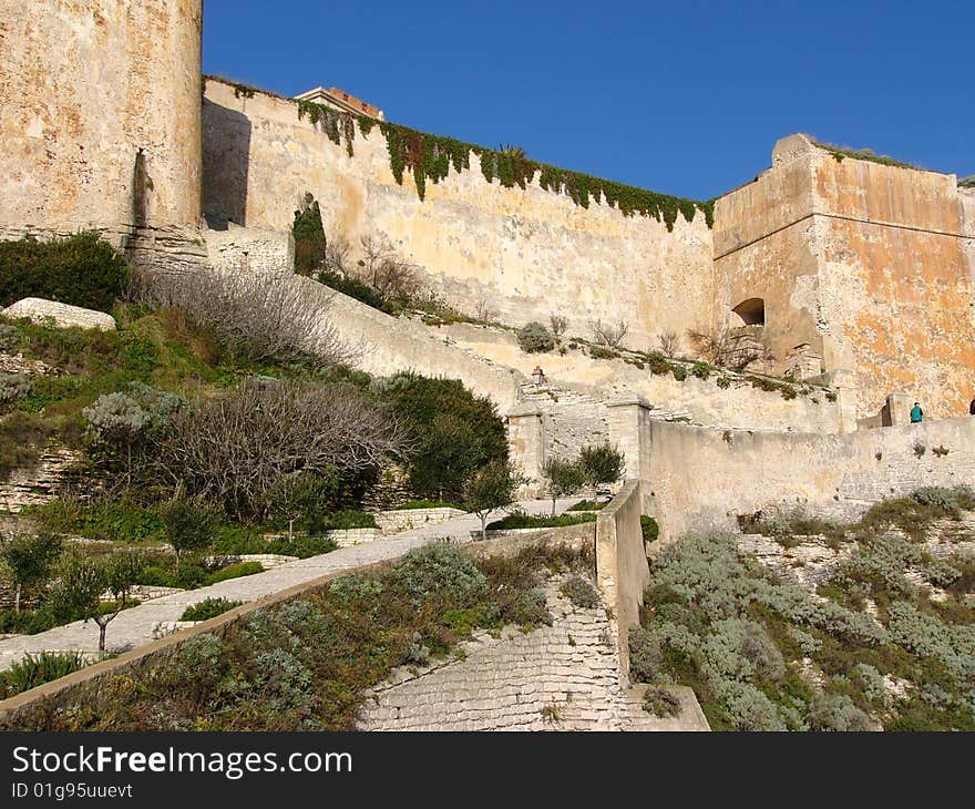 Bonifacio - beautiful village on the limestone cliff