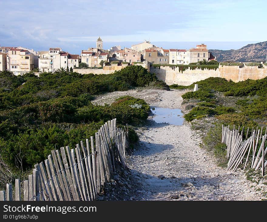 Bonifacio - beautiful village on limestone cliff