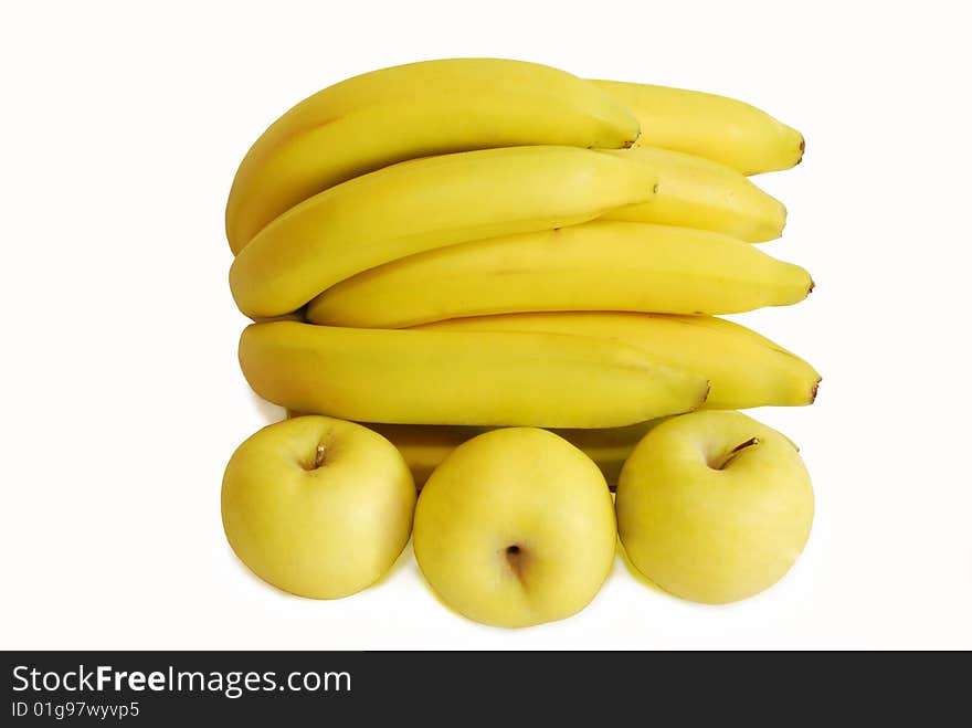 Bananas and apples