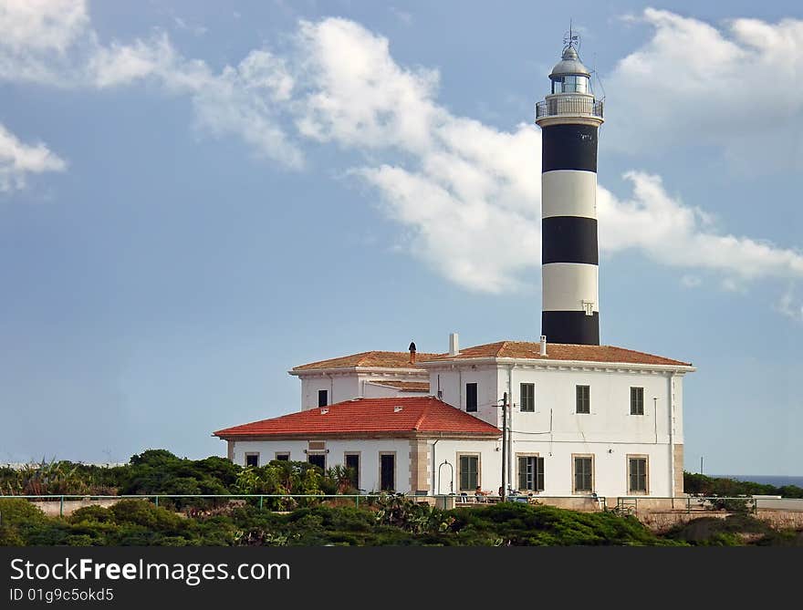 Sa Punta Lighthouse in Porto Colom (Majorca - Spain)