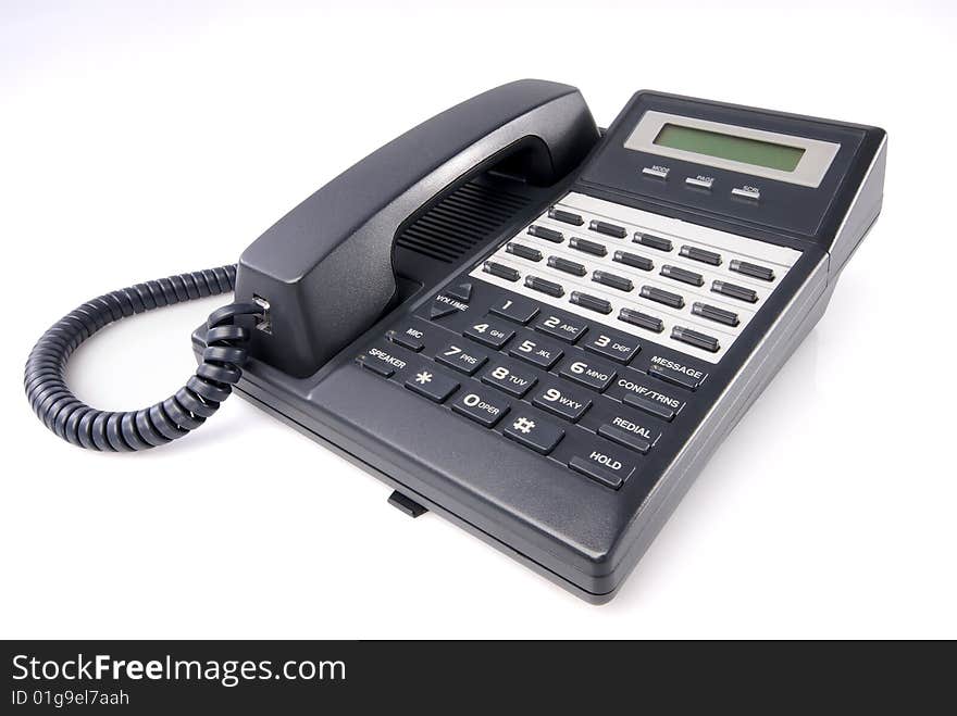 Office Phone Isolated with Clipping Path