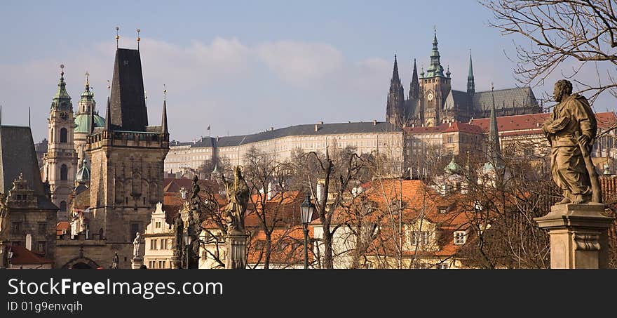 Prague Winter Panorama