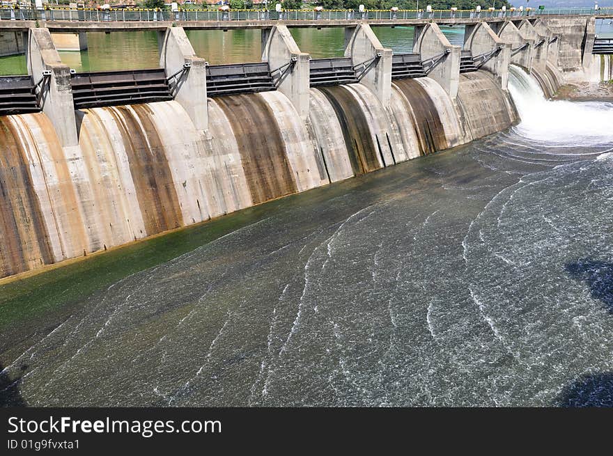 A floodgate in a dam wall, South Africa.