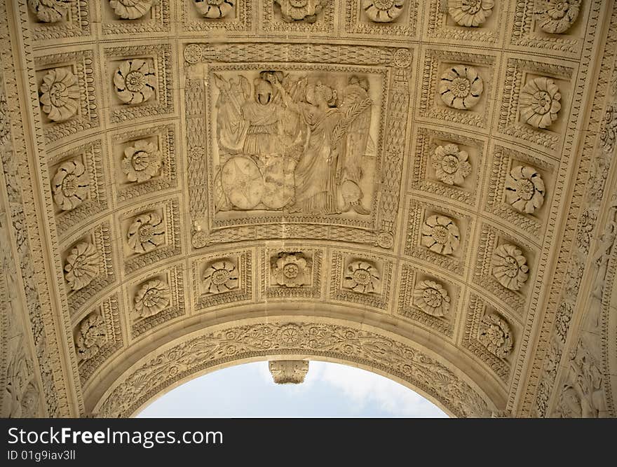 Arc de Triomphe du Carrousel. Details