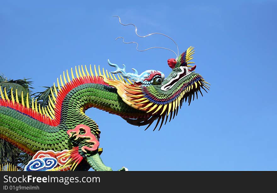 East temple, The roof of the statue dragon. East temple, The roof of the statue dragon