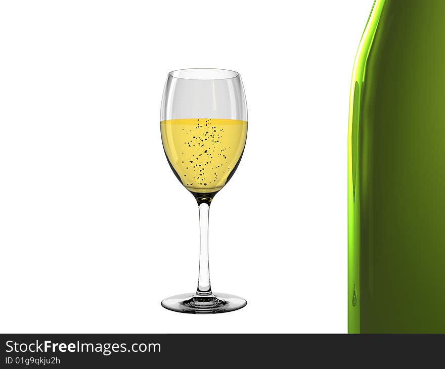 Champagne in glass