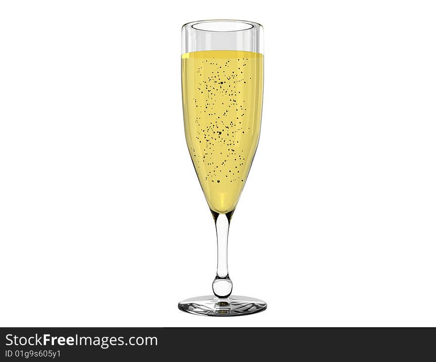 Champagne in glass